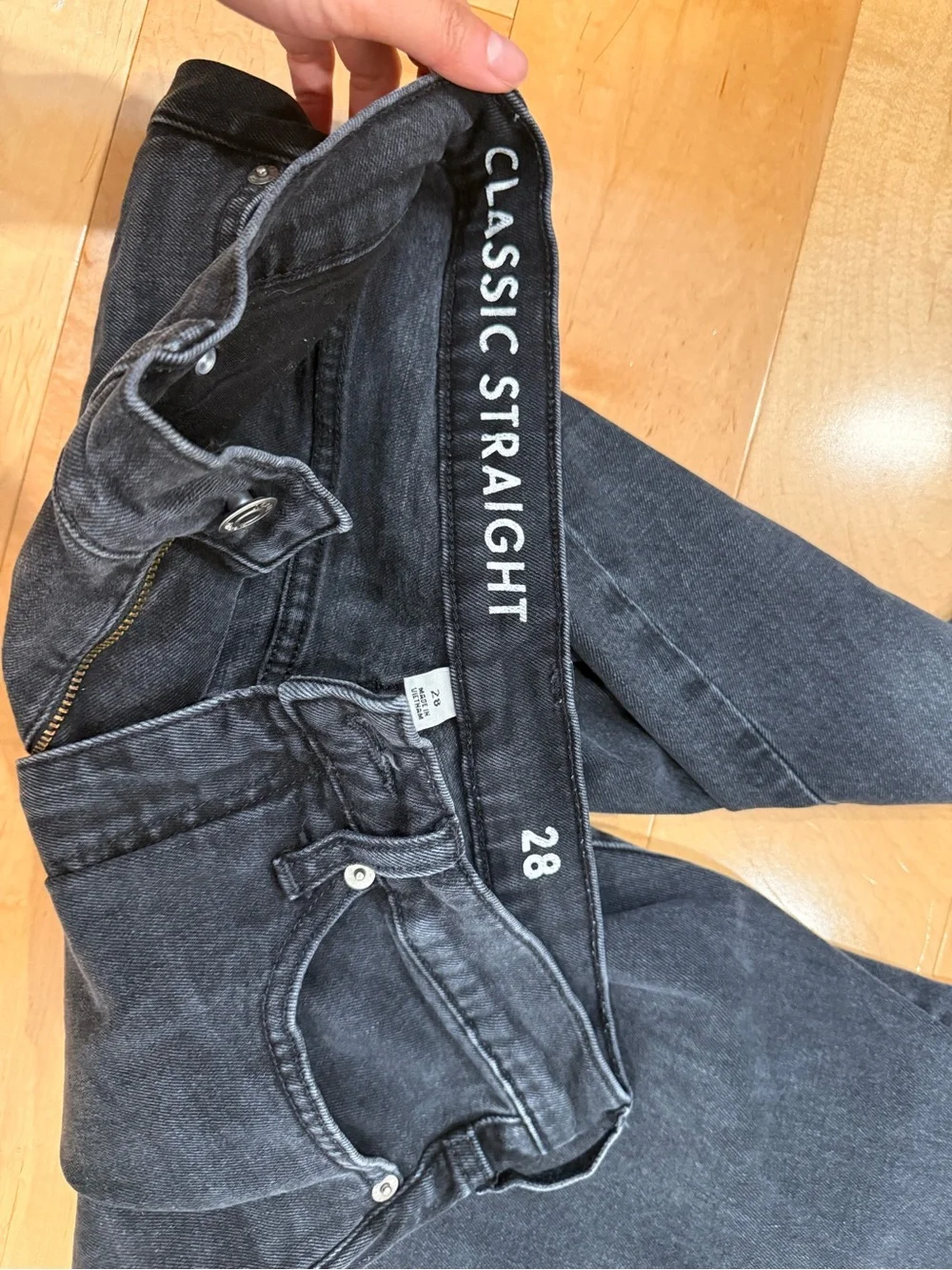 J crew Women’s Black Classic Straight Fit Jeans